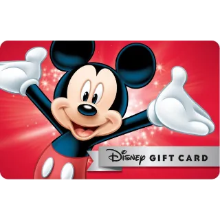 $300.00 Disney E Gift Card
