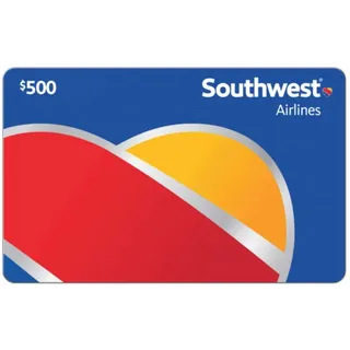$500.00 Southwest Airlines E Gift Card