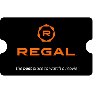 $10.00 Regal Cinema E Gift Card