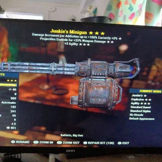 Junkie Minigun 🌟🌟🌟