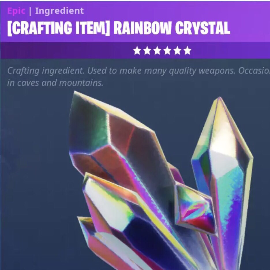 rainbow crystal 200x - fortnite save the world crafting items