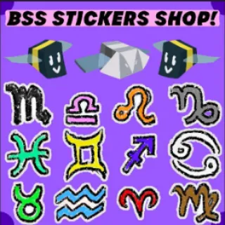 bee swarm simulator Star Signs Sticker