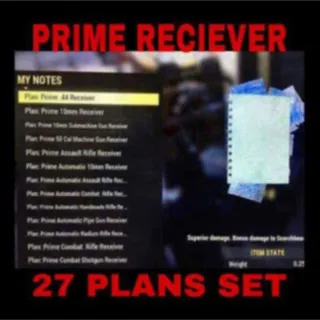 Plan | prime receiver plans set