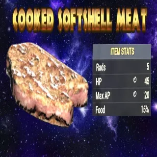 cooked sofshell meat