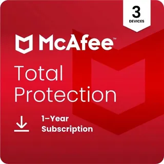 McAfee Total Protection 3 PC 1 year