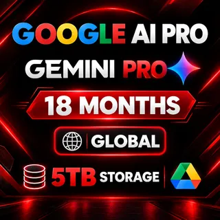 Gemini PRO - 18 MONTHS Subscription - 5 TB Storage