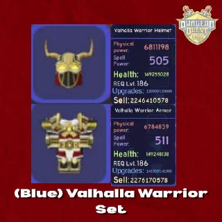 Dungeon Quest Reborn | (Blue) Valhalla Warrior Set
