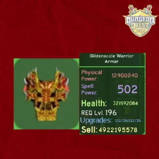 Gildenscale Warrior Armor | Dungeon Quest Reborn