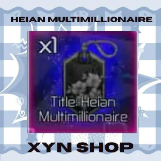 Jujutsu Infinite | Heian Multimillionaire Title