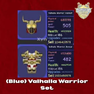 Dungeon Quest Reborn | (Blue) Valhalla Warrior Set