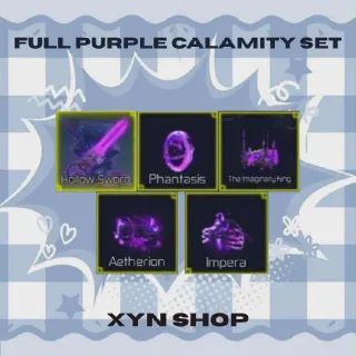 Jujutsu Infinite - Purple Calamity Set With Sword