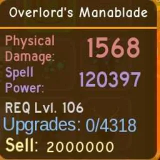Dungeon Quest Reborn | Overlord's Manablade