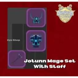 Dungeon Quest Reborn | Jotunn Mage Set With Staff