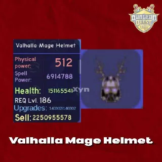 Dungeon Quest Reborn | Valhalla Mage Helmet
