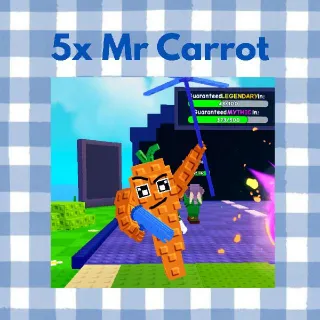 Plants Vs Brainrots - 5x Mr Carrot