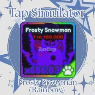 Tap Simulator | Rainbow Frosty Snowman