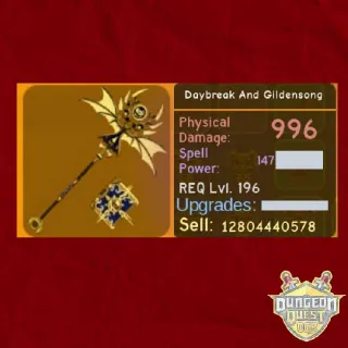 Daybreak and Gildensong | Dungeon Quest Reborn