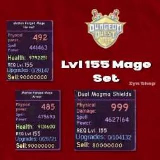Dungeon Quest Reborn | Lvl 155 Mage Set