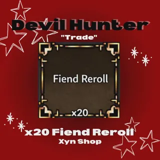 Devil Hunter | x20 Fiend Reroll
