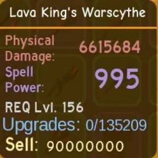 Dungeon Quest Reborn | Love King's Warscythe