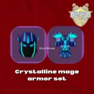 Dungeon Quest Reborn | Crystalline Mage Armor Set