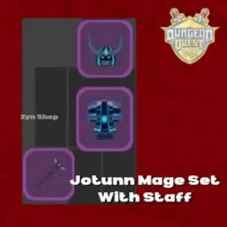 Dungeon Quest Reborn | Jotunn Mage Set With Staff