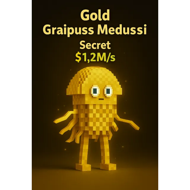 Steal A Brainrot – Gold Graipuss Medussi Secret (1.25M/S) – Collector's Item