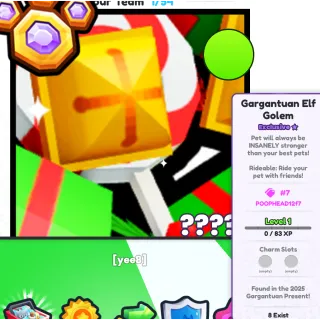 pet simulator 99 gargantuan elf gole