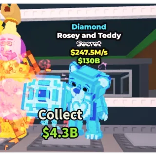 Rosey and Teddy Diamond 247.5M/s - Steal a Brainrot