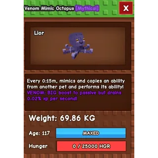 Venom 15s NO TOY Mimic Octopus [LIOR]