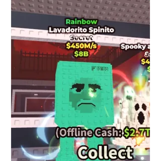 Lavadorito Spinito Rainbow 450M/s - Steal a Brainrot