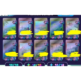 [+ S10 HOLO SHELL CITY]  COMPLETE S10 HOLO PREMIUM 3 SERIES | Spongebob Tower Defense