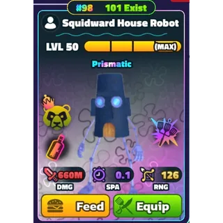 RAINBOW Squidward House Robot NC HDS | Spongebob Tower Defense