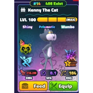 [CU] Rare Digits RAINBOW 14 Kenny The Cat SIDEKICK HDS - Spongebob Tower Defense