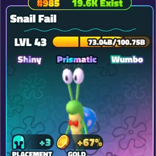 Gold SW Snail Fail