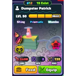 Rainbow SW Dumbster Patrick - Spongeob Tower Defense