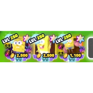 3x LIMITED SS SW UNIT BUNDLE + bonus rb 3 SS Wumbo Belt Spongebob - 