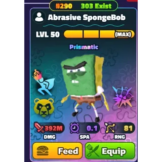 Gold 290 Abrasive Spongebob SK HDS - Spongebob Tower Defense