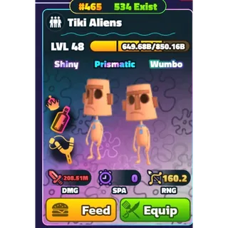 Gold Tiki Aliens SW NC 