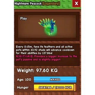 [FLAY] 97.6 KG NIGHTMARE Peacock