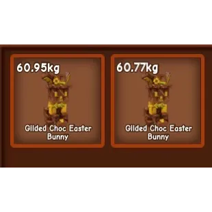 2x 60KG++ Venom Gilded Choc Easter Bunny - Grow A Garden