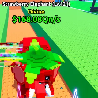 168.08 Qn/s Strawberry Elephant - Escape Tsunami for Brainrots