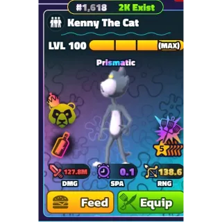 Silver 5 Star Kenny The Cat NC HDS - Spongebob Tower Defense