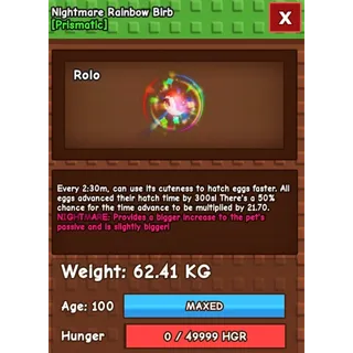 NM RBH BIRB 62.41KG [RARE KG] - Grow A Garden