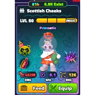Rare Rainbow double digits Scottish Cheeks - Spongebob Tower Defense