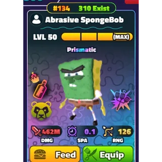 Gold 134 Abrasive Spongebob NC HDS - Spongebob Tower Defense
