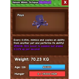 Venom 15s NO TOY Mimic Octopus [PAYA]