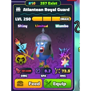 RAINBOW RAREST DOUBLE DIGIT SW Atlantean Royal Guard - Spongebob Tower Defense