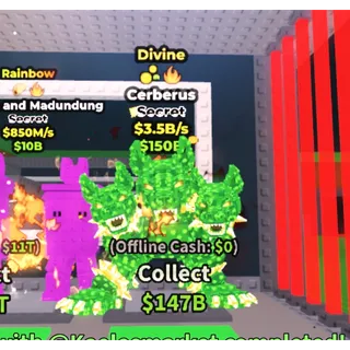 Divine Cerberus ALL NEW LUCKY POT TRAIT 3.5 B/S NO TACO - Steal a Brainrot