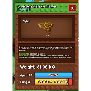 61KG GILDED CHOC PERYTON EVERCHANTED